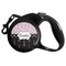 Paris Bonjour and Eiffel Tower Retractable Dog Leash - Small (Personalized)