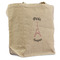Paris Bonjour and Eiffel Tower Reusable Cotton Grocery Bag - Single (Personalized)
