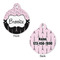 Paris Bonjour and Eiffel Tower Round Pet ID Tag - Large - Approval