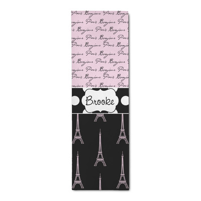 Paris Bonjour and Eiffel Tower Runner Rug - 2.5'x8' w/ Name or Text