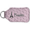 Paris Bonjour and Eiffel Tower Sanitizer Holder Keychain - Small (Back)