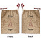 Paris Bonjour and Eiffel Tower Santa Sack - Front & Back (Personalized)