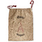 Paris Bonjour and Eiffel Tower Santa Sack - Front (Personalized)