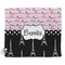 Paris Bonjour and Eiffel Tower Security Blanket - Front View
