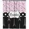 Paris Bonjour and Eiffel Tower Extra Long Shower Curtain - 70"x84" (Personalized)