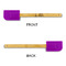 Paris Bonjour and Eiffel Tower Silicone Spatula - Purple - APPROVAL