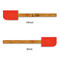 Paris Bonjour and Eiffel Tower Silicone Spatula - Red - APPROVAL