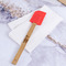 Paris Bonjour and Eiffel Tower Silicone Spatula - Red - In Context