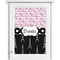 Paris Bonjour and Eiffel Tower Single White Cabinet Decal