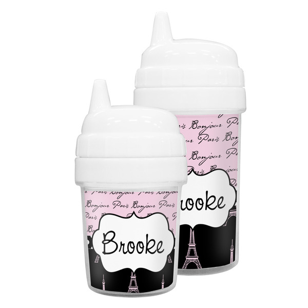 Paris Bonjour and Eiffel Tower Sippy Cups
