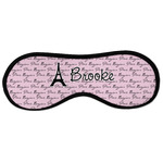 Paris Bonjour and Eiffel Tower Sleeping Eye Masks - Large (Personalized)