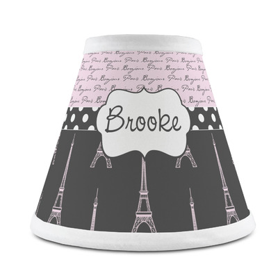Paris Bonjour and Eiffel Tower Chandelier Lamp Shade (Personalized)