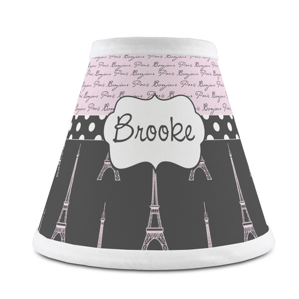 Custom Paris Bonjour and Eiffel Tower Chandelier Lamp Shade (Personalized)