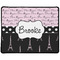 Paris Bonjour and Eiffel Tower Large Gaming Mouse Pad - 12.5" x 10" (Personalized)