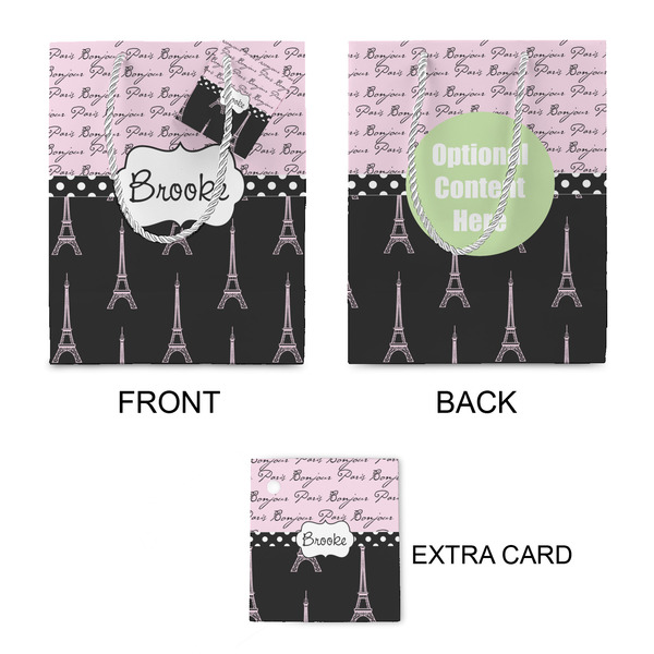 Paris Bonjour and Eiffel Tower Small Gift Bag - Approval