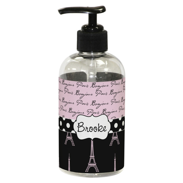 Paris Bonjour and Eiffel Tower Small Soap/Lotion Bottle
