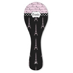 Paris Bonjour and Eiffel Tower Ceramic Spoon Rest (Personalized)