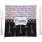 Paris Bonjour and Eiffel Tower 9.5" Glass Square Lunch / Dinner Plate- Single or Set of 4 (Personalized)