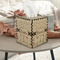 Paris Bonjour and Eiffel Tower Square Tissue Box Covers - Wood - In Context
