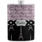 Paris Bonjour and Eiffel Tower Stainless Steel Flask (Personalized)