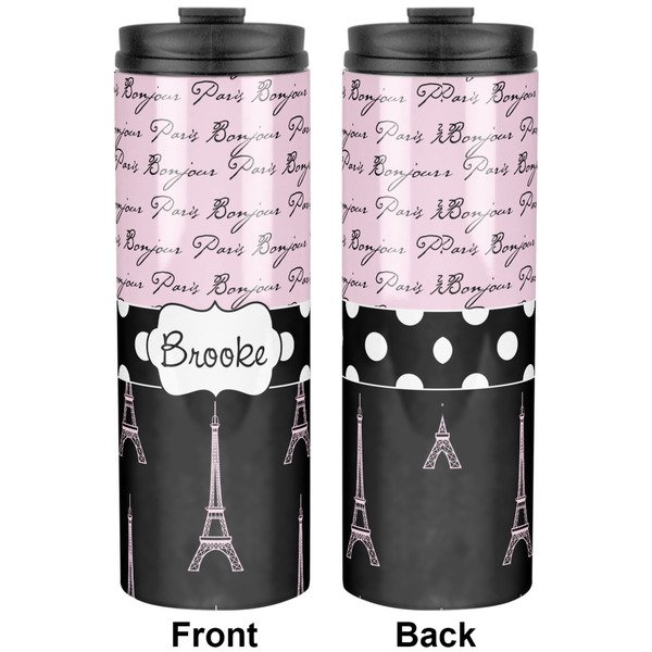 Paris Bonjour and Eiffel Tower Stainless Steel Tumbler - Apvl
