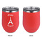 Paris Bonjour and Eiffel Tower Stainless Wine Tumblers - Coral - Single Sided - Approval