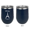 Paris Bonjour and Eiffel Tower Stainless Wine Tumblers - Navy - Single Sided - Approval