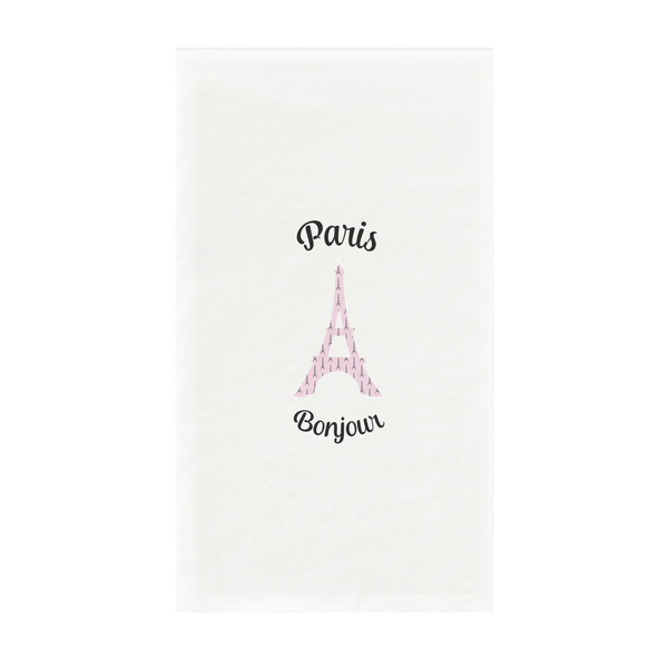 Custom Paris Bonjour and Eiffel Tower Guest Paper Towels - Full Color - Standard (Personalized)