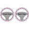Paris Bonjour and Eiffel Tower Steering Wheel Cover- Front and Back