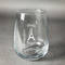 Paris Bonjour and Eiffel Tower Stemless Wine Glass - Engraved (Personalized)