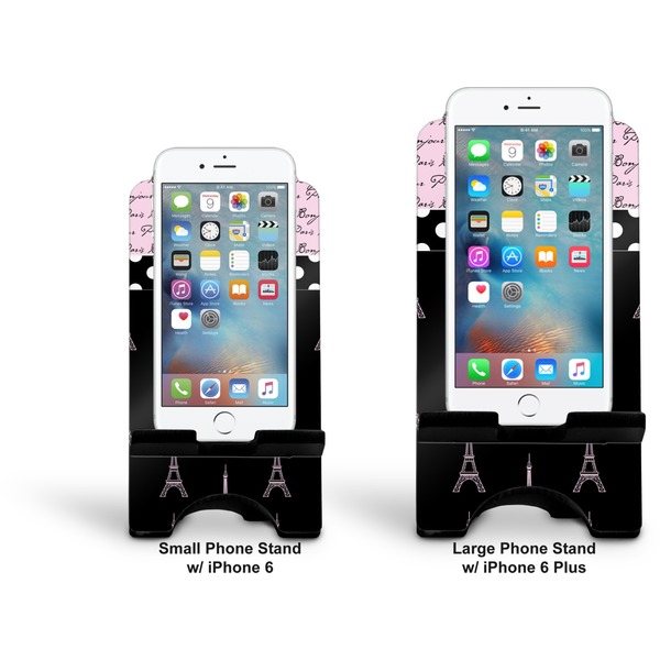 Paris Bonjour and Eiffel Tower Stylized Phone Stand - Comparison