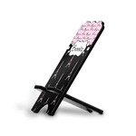 Paris Bonjour and Eiffel Tower Stylized Cell Phone Stand - Small w/ Name or Text