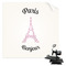 Paris Bonjour and Eiffel Tower Sublimation Transfer (Personalized)