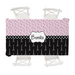 Paris Bonjour and Eiffel Tower Tablecloth - 58"x102" (Personalized)