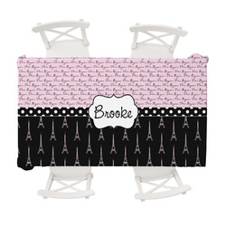 Paris Bonjour and Eiffel Tower Tablecloth - 58"x102" (Personalized)
