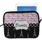 Paris Bonjour and Eiffel Tower Tablet Case / Sleeve - Large (Personalized)