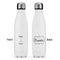 Paris Bonjour and Eiffel Tower Tapered Water Bottle - Apvl