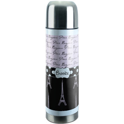 Paris Bonjour and Eiffel Tower Stainless Steel Thermos (Personalized)