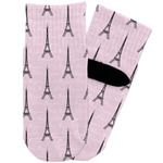 Paris Bonjour and Eiffel Tower Toddler Ankle Socks