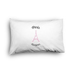 Paris Bonjour and Eiffel Tower Pillow Case - Toddler - Graphic (Personalized)