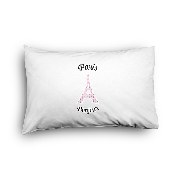 Custom Paris Bonjour and Eiffel Tower Pillow Case - Toddler - Graphic (Personalized)
