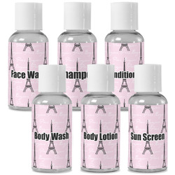 Paris Bonjour and Eiffel Tower Travel Bottles (Personalized)