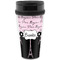 Paris Bonjour and Eiffel Tower Acrylic Travel Mug without Handle (Personalized)