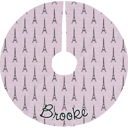 Paris Bonjour and Eiffel Tower Tree Skirt (Personalized)