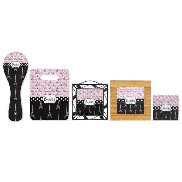 Paris Bonjour and Eiffel Tower Trivets