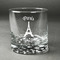Paris Bonjour and Eiffel Tower Whiskey Glass - Front/Approval