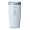 Paris Bonjour and Eiffel Tower White Polar Camel Tumbler - 20oz - Single Sided - Approval