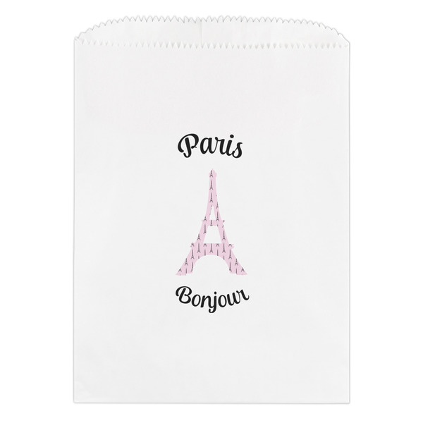 Custom Paris Bonjour and Eiffel Tower Treat Bag (Personalized)