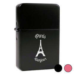 Paris Bonjour and Eiffel Tower Windproof Lighter (Personalized)