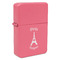 Paris Bonjour and Eiffel Tower Windproof Lighters - Pink - Front/Main